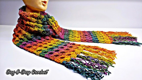 Easy Crochet Stitches Free Crochet Scarf Patterns For Variegated