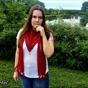 Easy Crochet Scarf Pattern 714 DIGITAL DOWNLOAD ONLY