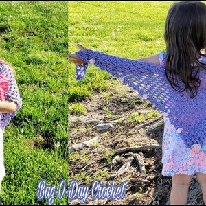Crochet Summer Shawl Beginner Crochet Pattern DIGITAL DOWNLOAD ONLY