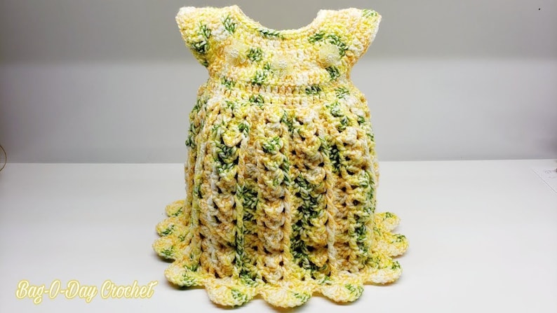 Crochet Baby Dress Lil Sprite Baby Dress Crochet Pattern DIGITAL DOWNLOAD ONLY