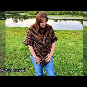 Crochet Poncho Pattern Dont stop me now Bagoday Crochet Pattern 627 DIGITAL DOWNLOAD ONLY