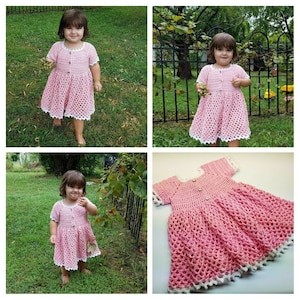 Crochet For EverRose My Princess Toddler Baby Girl Dress Pattern 409 DIGITAL DOWNLOAD ONLY