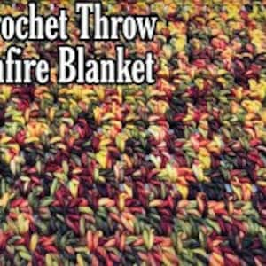 Easy Crochet Throw Bonfire Throw Bagoday Pattern