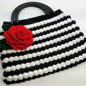 Crochet The Vintage Rose Handbag Purse Bag Crochet Pattern DIGITAL DOWNLOAD ONLY