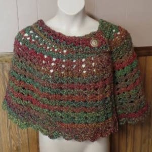 Crochet Womens Cozy Capelet Shawl Wrap Pattern DIGITAL DOWNLOAD ONLY