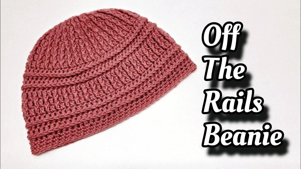 Crochet Easy Beanie off the Rails DIGITAL DOWNLOAD ONLY