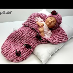 Crochet Baby Cocoon Serenity Sleep Sack Bagoday Crochet Pattern 618 DIGITAL DOWNLOAD ONLY