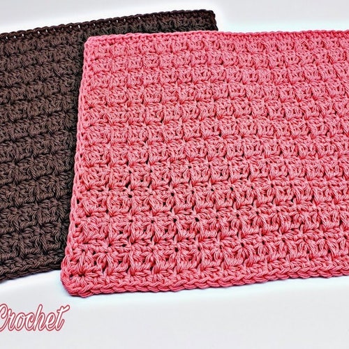 Easy Crochet Washcloth Set Crochet Pattern 568 DIGITAL DOWNLOAD ONLY