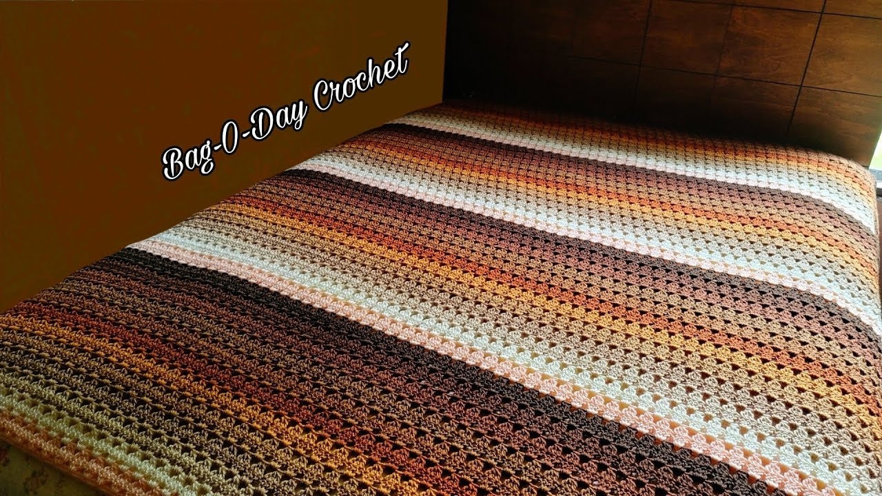 Easy Crochet Blanket Pattern DIGITAL DOWNLOAD ONLY