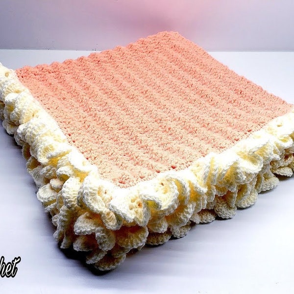 Peaceful Lullaby Baby Blanket Crochet Pattern DIGITAL DOWNLOAD ONLY