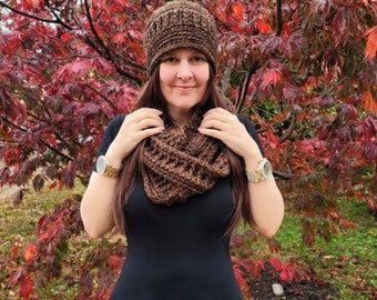 Crochet Hat and Scarf Set Bagoday Crochet DIGITAL DOWNLOAD ONLY