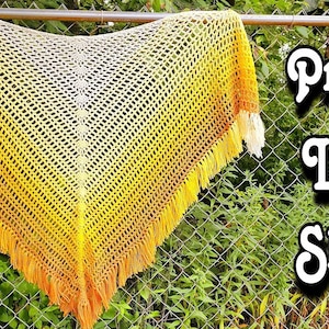 Bagoday Crochet Pattern Prarie Land Shawl DIGITAL DOWNLOAD ONLY