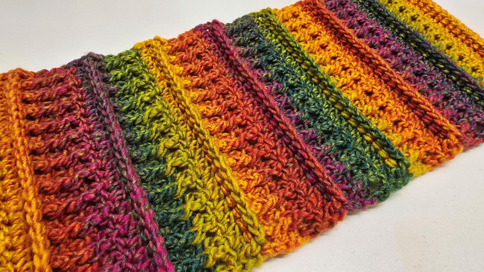 Easy Crochet Scarf Pattern: Ridgeline Design (digital Download) - Etsy