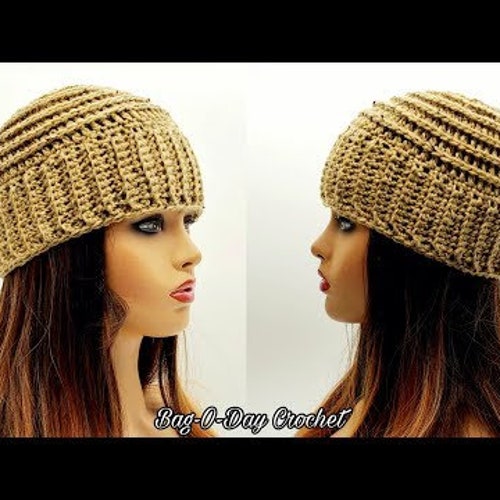 Crochet Beanie Hat for Men and Women 