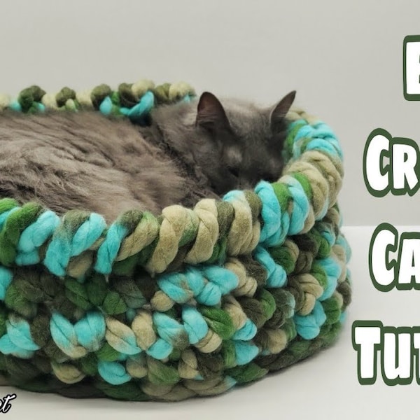 Crochet Cat Bed Etsy