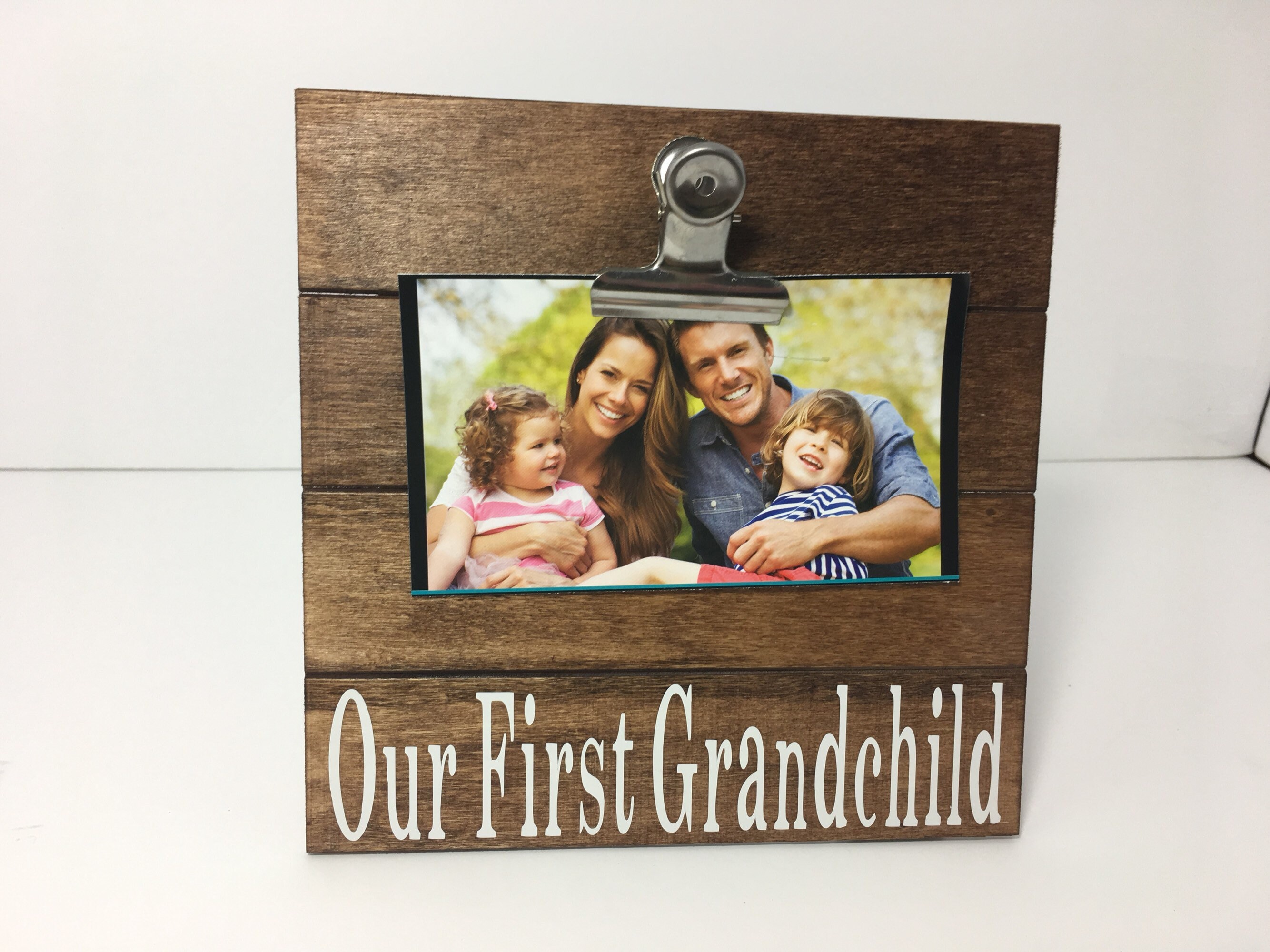 Our first grandchild frame grandparents to be frame new Etsy