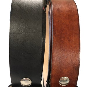 Leather Belt Black or Brown Great Western Work or Everyday Belt Quality Handmade in America