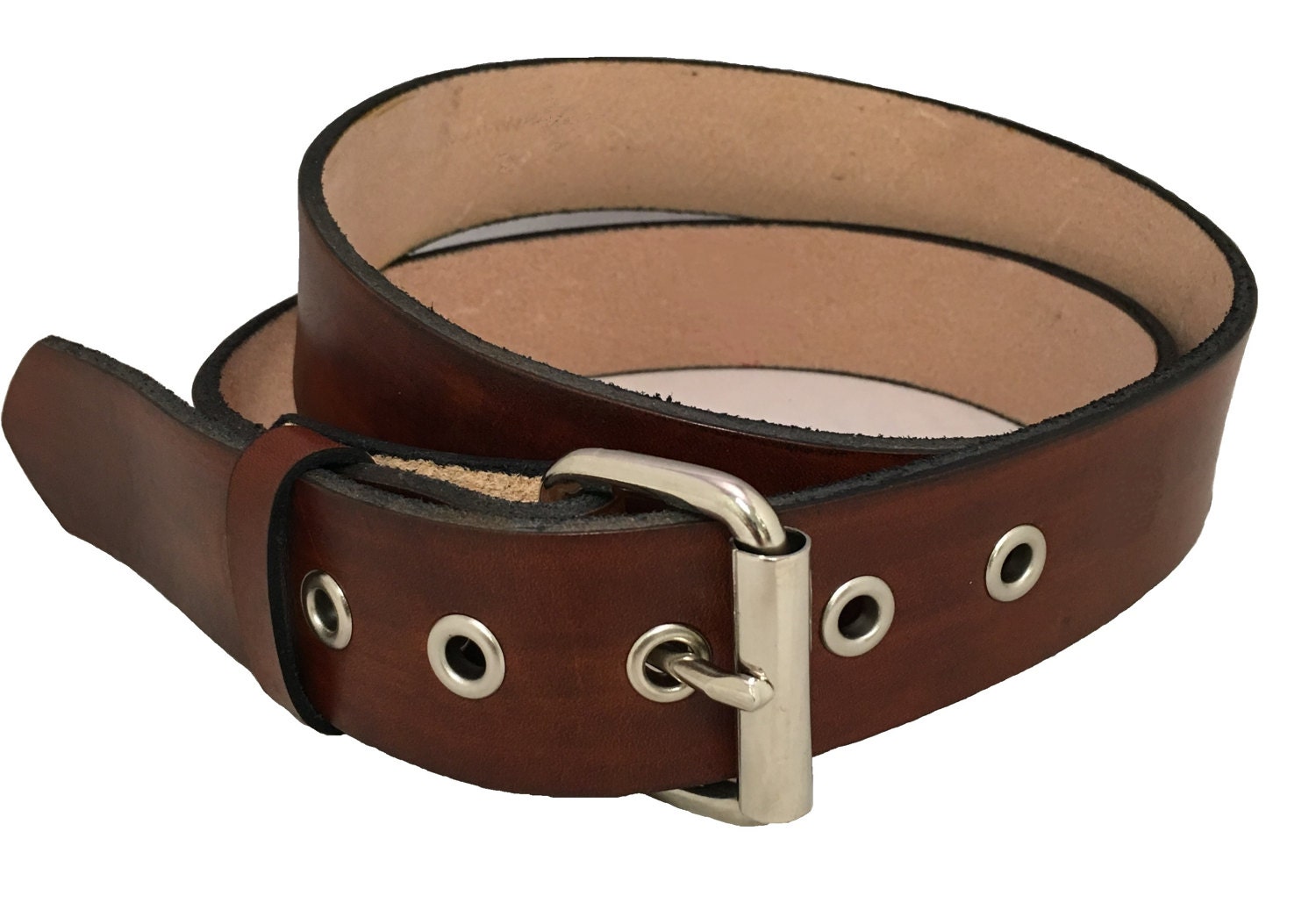 Handmade Men Work Casual Leather Belt USA Made Choose Size Etsy