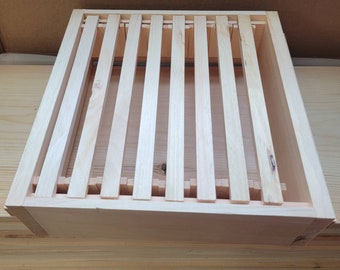 Warre hive honey super with topbars