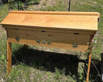 Horizontal Langstroth Hive Unassembled Kit  (NEW leg design)