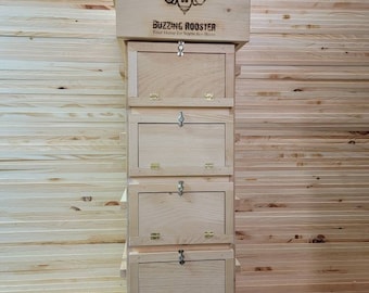 Custom Warre Bee Hive with Observation Windows