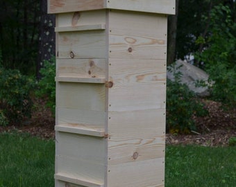 Warre Bee hive ( Newly constructed warre bee hive, Great organic way to raise bees.)