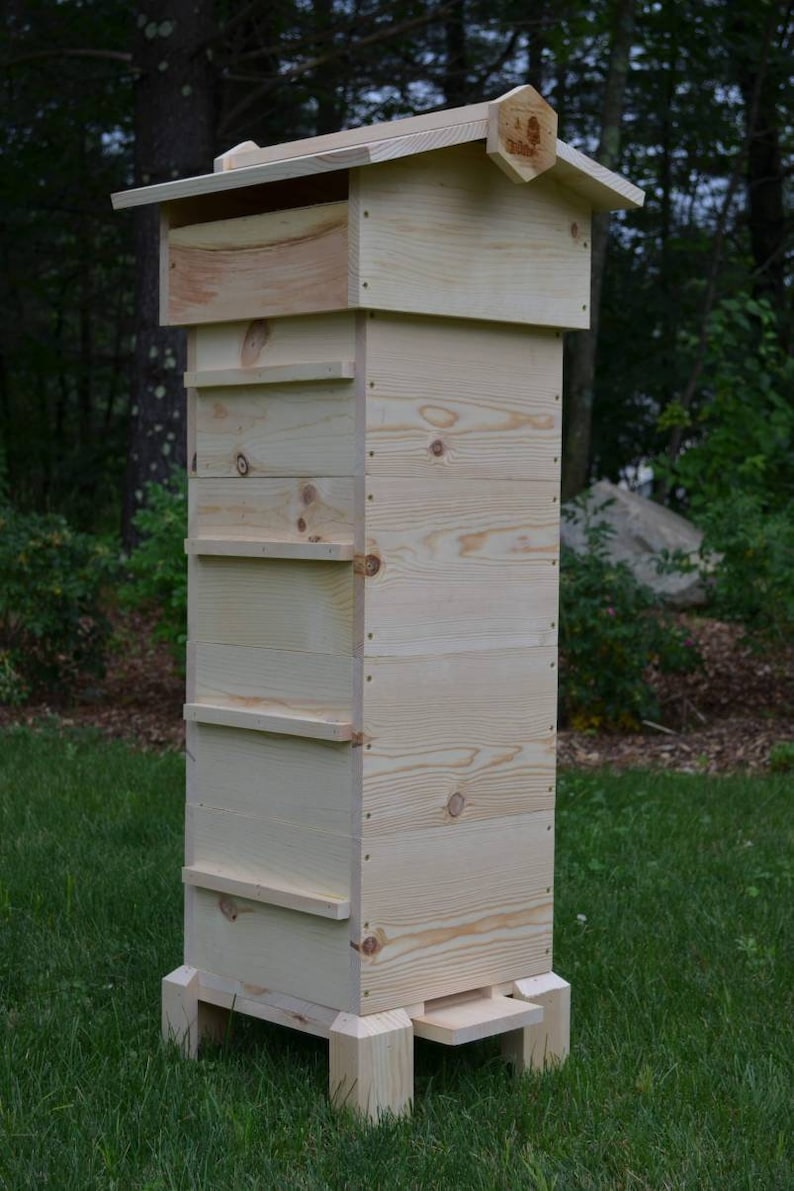 Warre Bee hive Newly constructed warre bee hive, Great organic way to raise bees. image 1