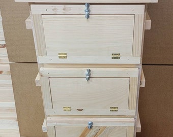 4 Box Entry-Level Warre Hive with windows
