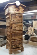 Warre Bee hive w/ Windows (Torched Finish)