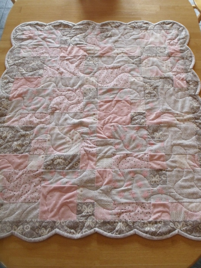 Baby Quilt Minky Quilt Baby Blankey Baby Girl Holiday Sale image 4