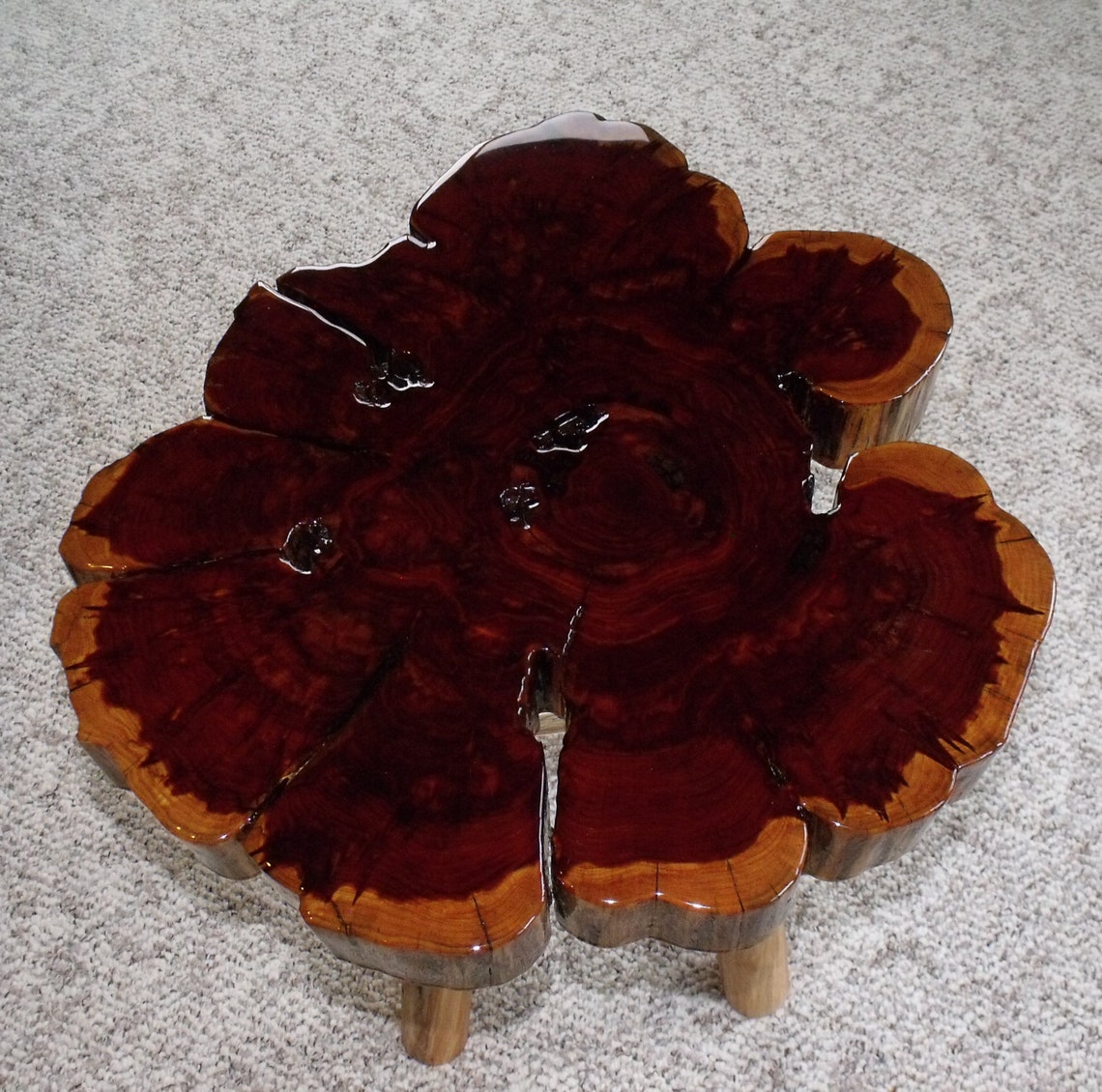 Cedar Table Top Log Table Top Live Edge Table Top Etsy