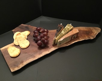 Charcuterie Board - Cheese Board - Tapa Board - Rustic Cheese Tray- Live Edge