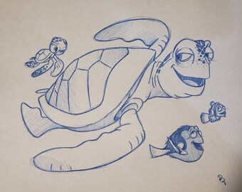 Squirt Drawing Etsy