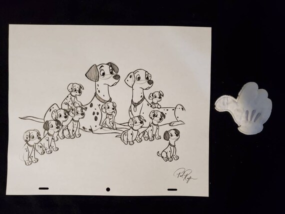 Disney 101 Dalmatians Family Drawing-sketch-animation-signed - Etsy Ireland Disney 101 Dalmatians Family Drawing-sketch-animation-signed - Etsy Ireland
