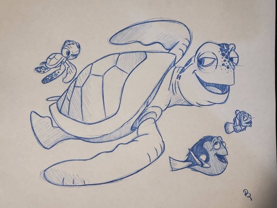 Disney Pixar Finding Nemo Crush Dory Marlin Squirt Etsy