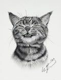 Mini pet portrait in charcoal | beautiful portrait of your dog / cat / any pets