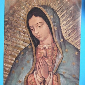 Our Lady of Guadalupe picture Catholic art print  - 12x16&quot; - ready to be framed!