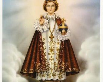 Infant Jesus of Prague Art Print  - 8" x 10" from Germany ready to frame!