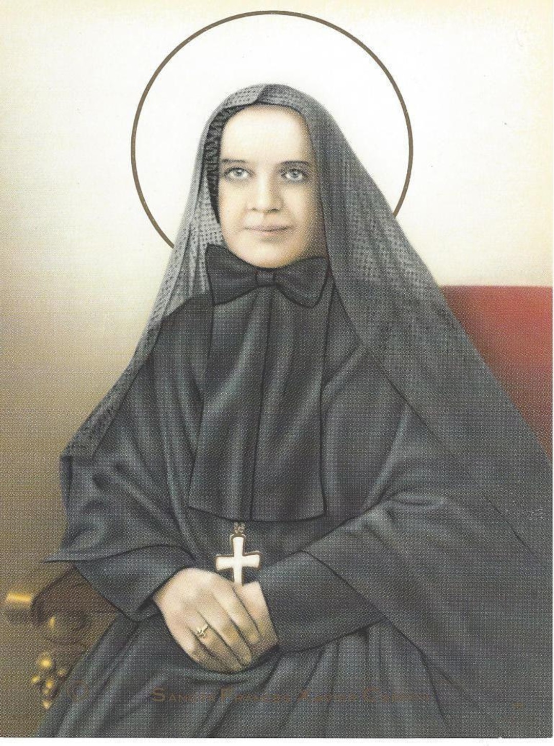 Vintage Saint Frances Cabrini Art Print 6x8 Inches Mother Cabrini ...