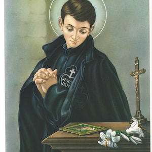 Saint Gabriel Passionist Catholic Art Print Picture - 7 1/2&quot; x 10&quot; ready to frame! Gabriel Possenti