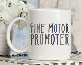 Occupational Therapy Gifts, 11oz 15oz Coffee Cup, Fine Motor Promoter, Physical Therapist Gifts, OT Graduation Gift For Her, Large Mug, OTA