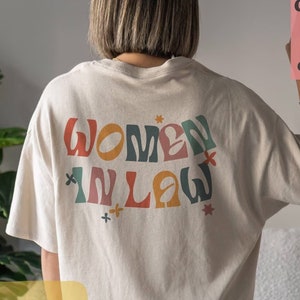 Retro Women in Law Shirt, Female Lawyer T-Shirt, Law School Tee, Cute Law Student Shirt, Bar Exam Gift For Lawyer, Attorney Grad Gifts