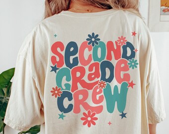 Retro Second Grade Teacher Shirt, 2nd Grade Teacher Shirt for First Day Of School, Kindergarten Teacher Tshirt, Preschool Teacher T-Shirt