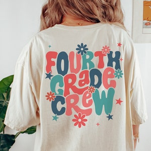 Retro Fourth Grade Teacher Shirt, 4th Grade Teacher Shirt for First Day Of School, Kindergarten Teacher Tshirt, Preschool Teacher T-Shirt