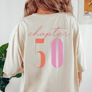 Classic 1975 Shirts For Women, Vintage 50th Birthday Year Number Tshirt For Him, 50th Milestone Bday Gift For Her, Custom 50 Bday T-Shirt
