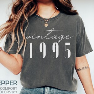 Klassische 1995 Shirts für Frauen, Vintage 30. Geburtstag Jahr Nummer Tshirt Für Ihn, 30. Meilenstein Bester Freund Bday Geschenk für Sie, 30 Bday Shirt