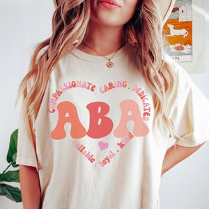 ABA Therapist Valentines Day Shirt, Comfort Colors Applied Behavior Analysis Positive Reinforcement T-Shirt, Special Education Teacher Gift