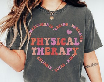 Pediatric Physical Therapy Shirt, Physical Therapist Mom Valentines Day Tshirt, Pink PT Heart T-Shirt, Doctor Physical Therapist Assistant