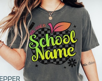 Custom Teacher Shirts, Custom School Name Shirt, Grade Teacher Team Shirt, Matching Teacher Shirts, Back to School, Elementary Teacher Shirt