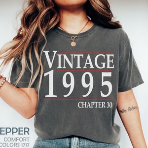 Klassische 1995 Shirts für Frauen, Vintage 30. Geburtstag Jahr Nummer Tshirt Für Ihn, 30. Meilenstein Bester Freund Bday Geschenk für Sie, 30 Bday Shirt